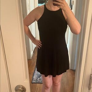 Express Black Halter Mini Dress